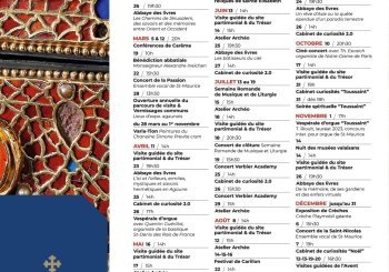 Programme de la saison 2026 de l'Abbaye de St-Maurice